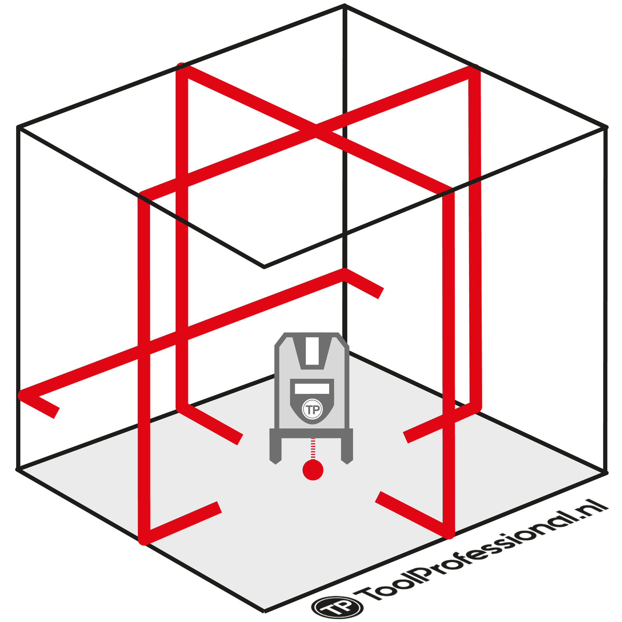 MultiCross 5 SD Rood Lijnlaser