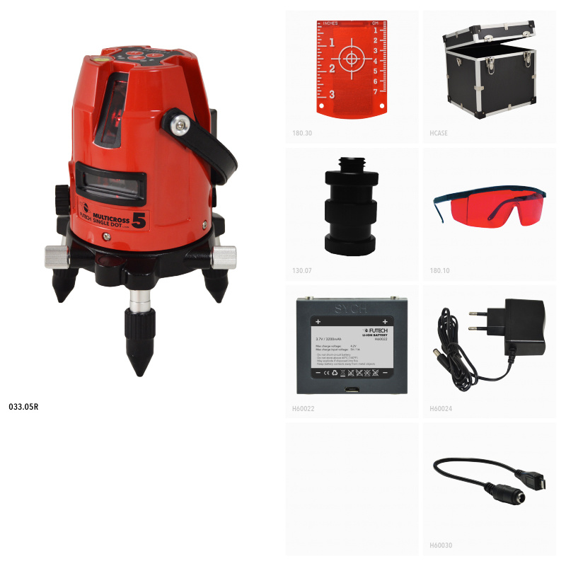 MultiCross 5 SD Rood Lijnlaser