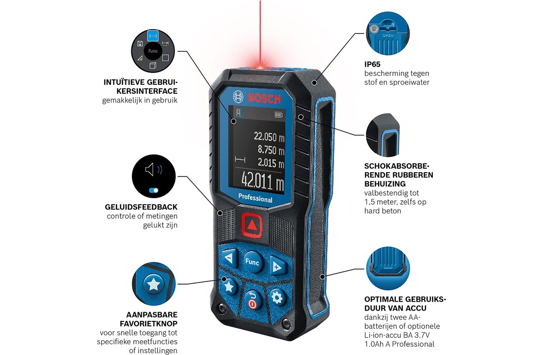 Professional GLM 50-22 Afstandsmeter 50m