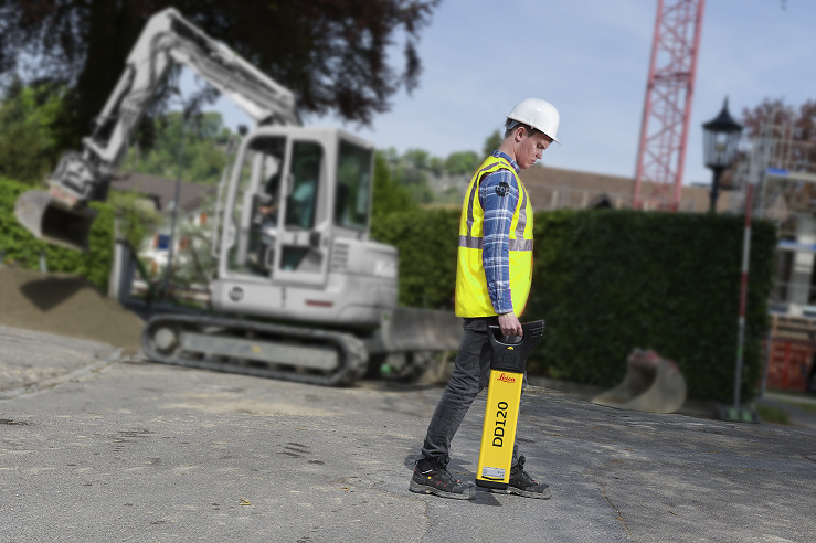 DD 120 leidingzoeker met diepte indicatie