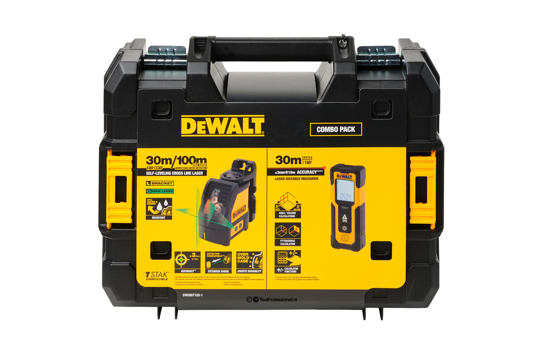 DW088CG Kruislaser Groen + DWHT77100 Afstandsmeter