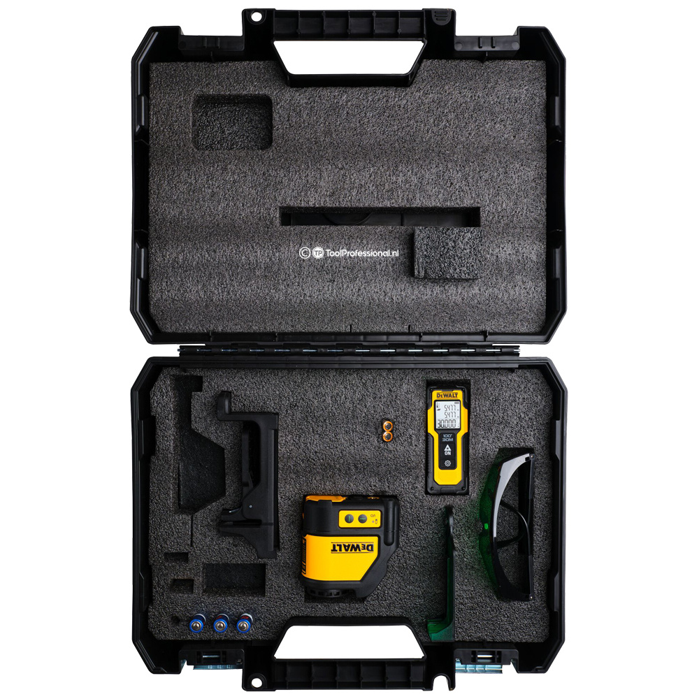 DW088CG Kruislaser Groen + DWHT77100 Afstandsmeter
