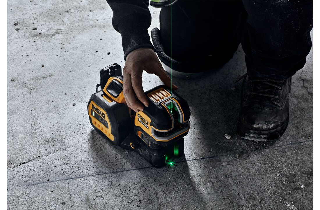 DCE825NG18 5 Punts + Kruislijnlaser Groen 18V