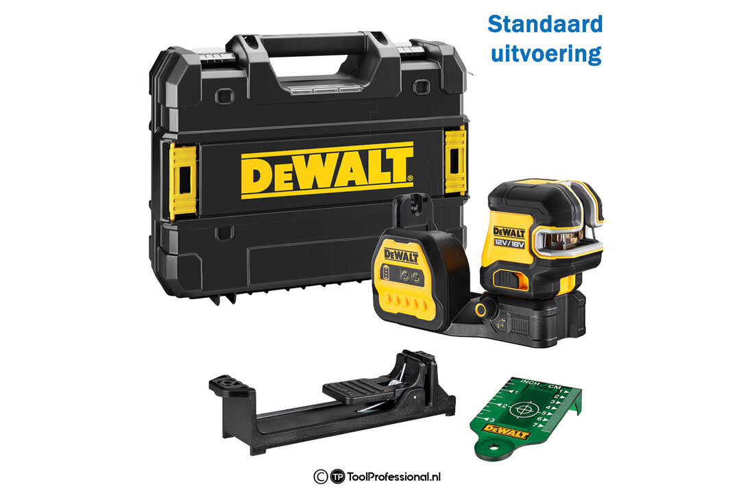 DCE825NG18 5 Punts + Kruislijnlaser Groen 18V