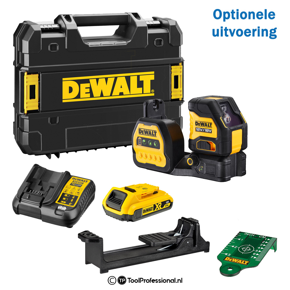 DCE088NG18 Kruislijnlaser Groen 18V