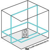 CL2B 2x360° Lijnlaser Blauw