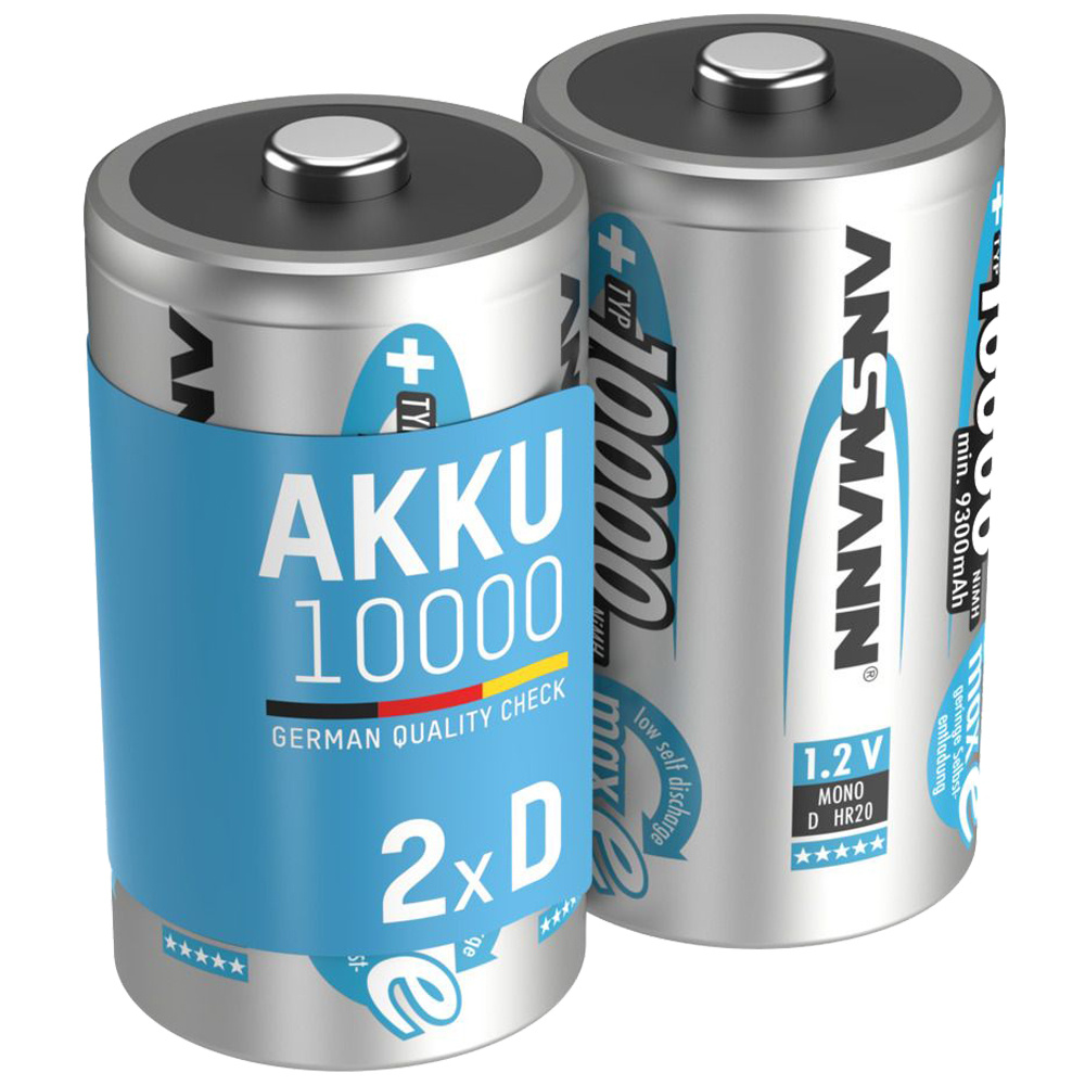 2x D-Cell Batterij NiMH 10.000mAh