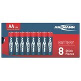 8x AA Alkaline Batterij Doosje