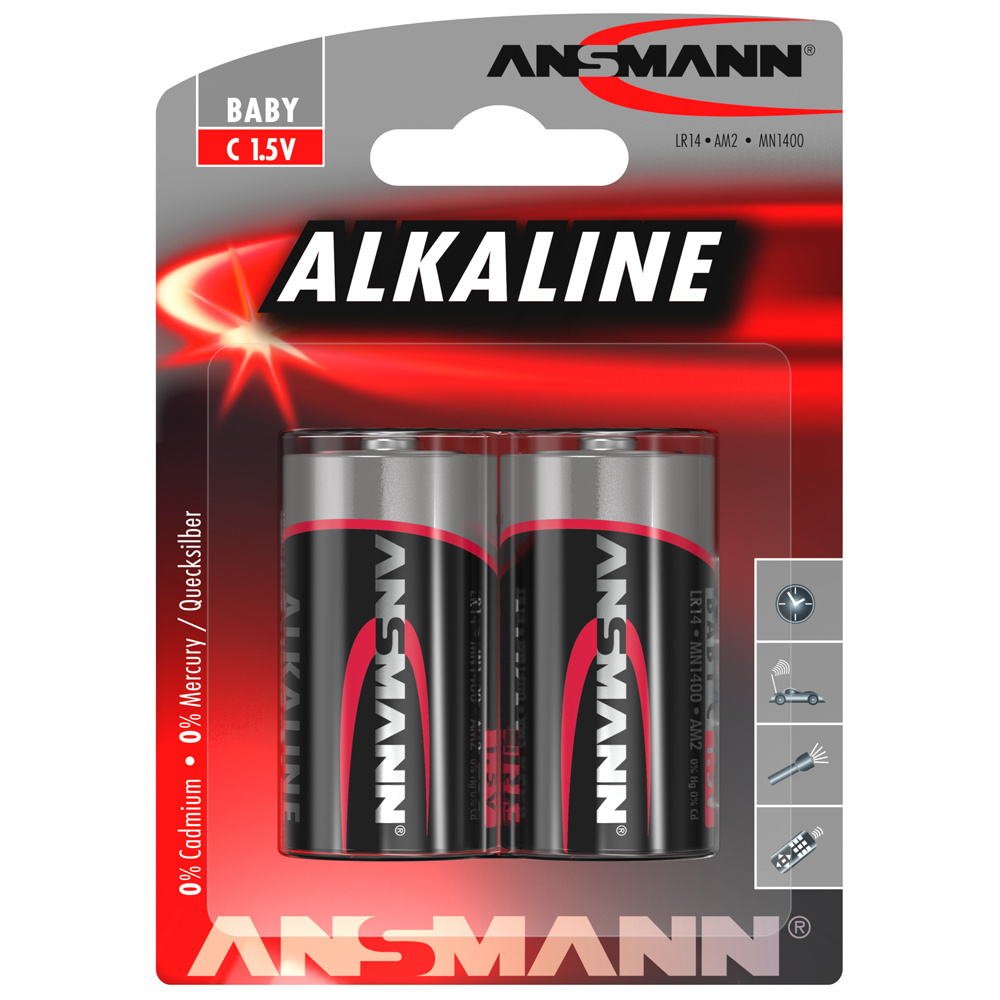 C-Cell Alkaline Blister 2stk