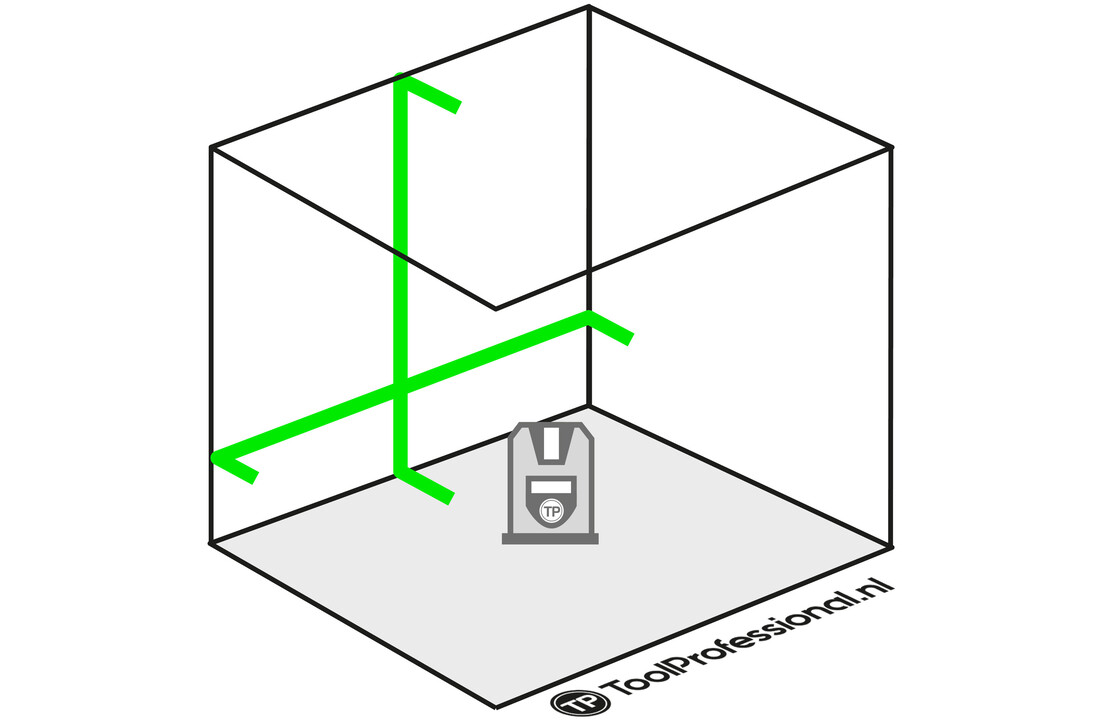 X1H HOME Kruislijnlaser Groen
