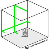 X2S SEMI Kruislijnlaser Groen