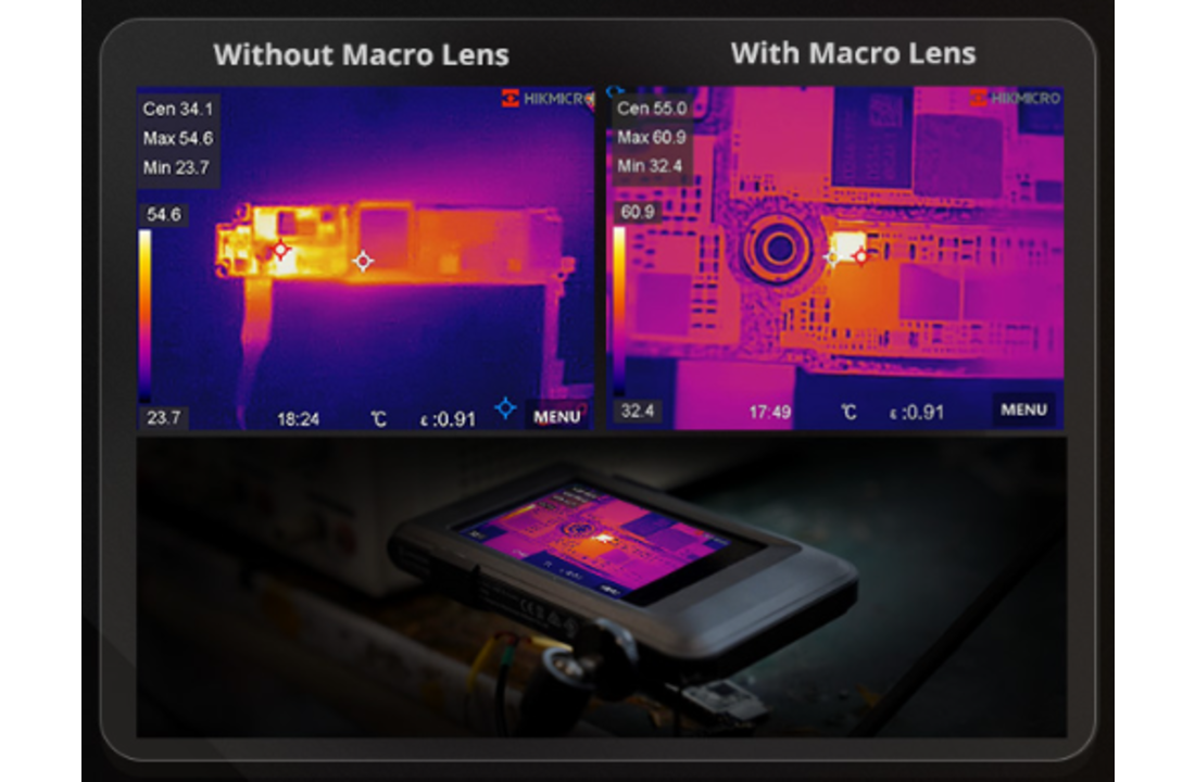 Macro Lens P201 voor pocket1-2 warmtebeeldcamera