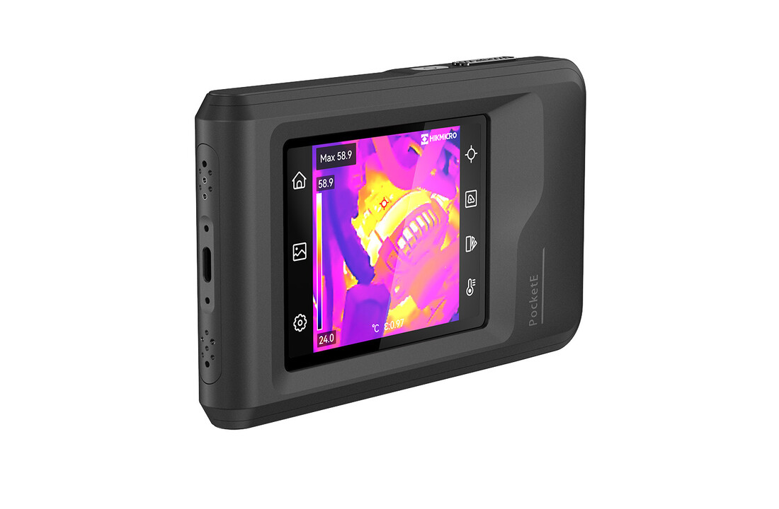 PocketE 96x96 pixels, Super IR Resolutie 240x240 pixels met optische camera