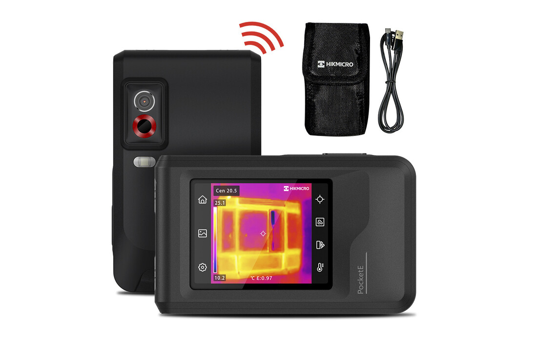 PocketE 96x96 pixels, Super IR Resolutie 240x240 pixels met optische camera