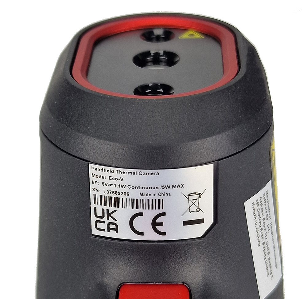 ECO-V Warmtebeeldcamera 96×96 pixels met "Super IR" beeldverbetering, 25Hz en camera