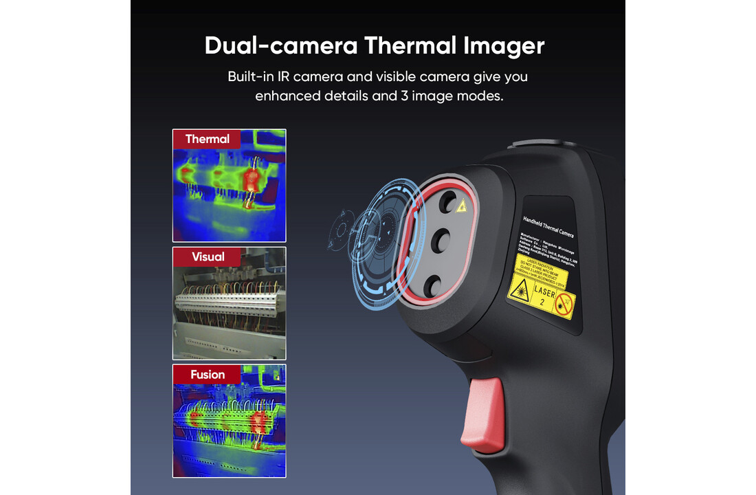 ECO-V Warmtebeeldcamera 96×96 pixels met "Super IR" beeldverbetering, 25Hz en camera