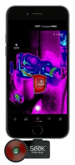 Compact PRO 320x240 pixels Smartphone warmtebeeldcamera