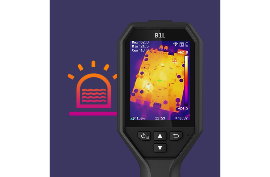 B21L Warmtebeeldcamera met 256x192 thermische pixels, 25Hz en WiFi conectie