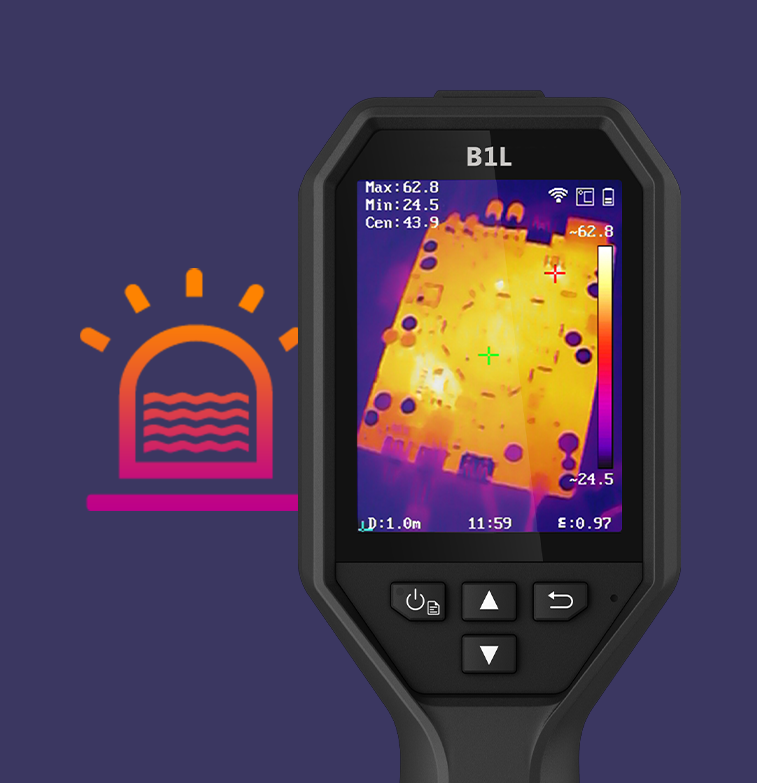 B21L Warmtebeeldcamera met 256x192 thermische pixels, 25Hz en WiFi conectie