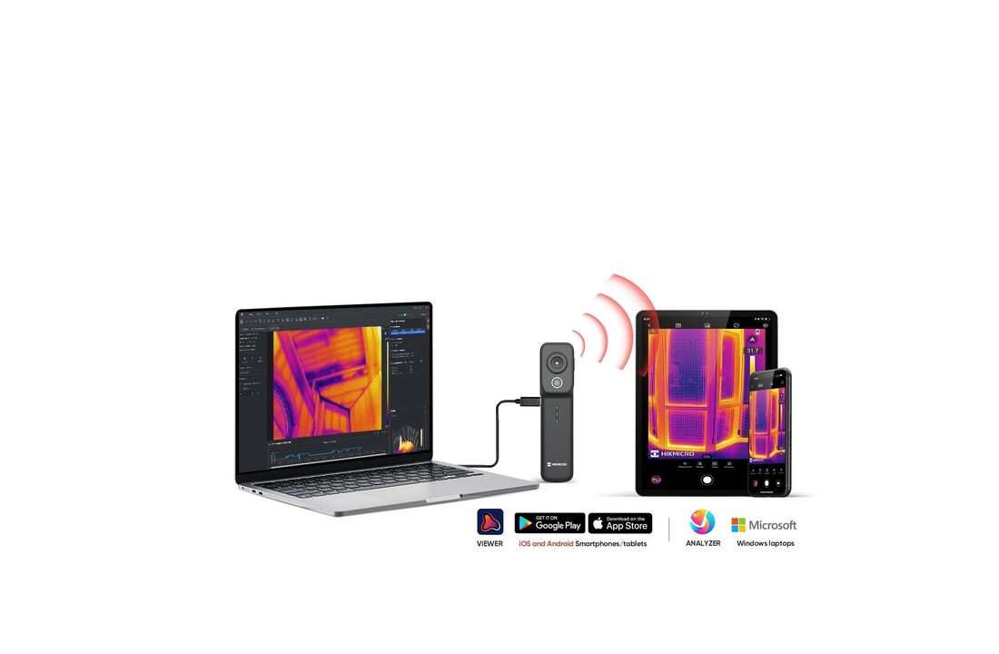 MiniX 256x192 Warmtebeeldcamera via Bluetooth