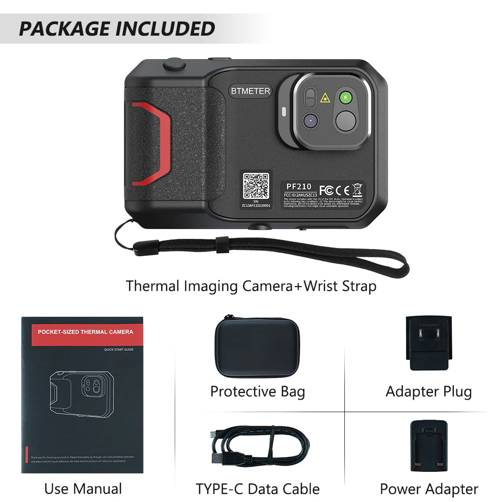 PF210 256x192, 25Hz Pocket warmtebeeldcamera