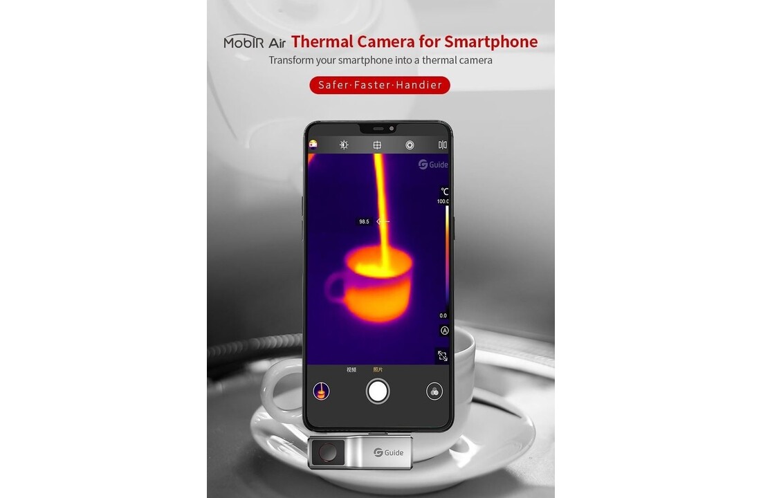 MobIR Air 120x90, 25Hz, Smartphone warmtebeeldcamera