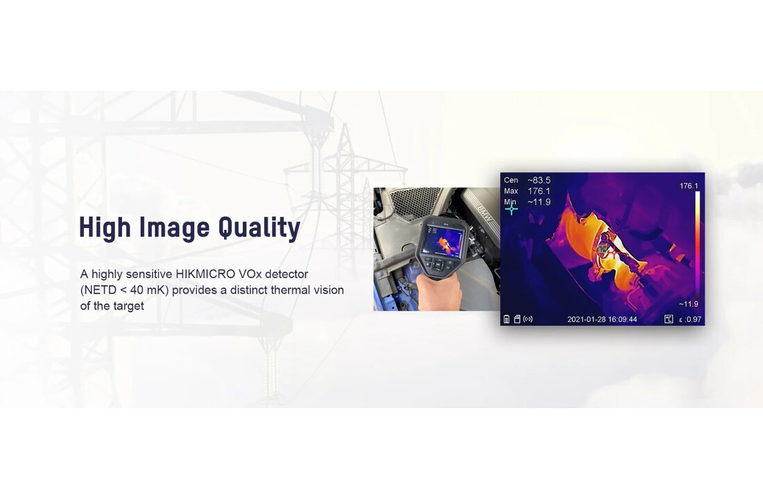 M60 Warmtebeeldcamera met 640x480 Pixels en 30Hz