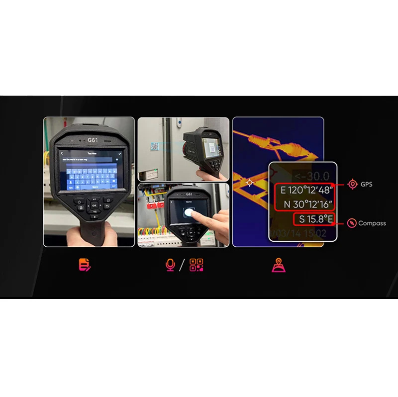 G41 Warmtebeeldcamera met 480x360 Pixels, 50Hz, Fusiebeeld en GPS