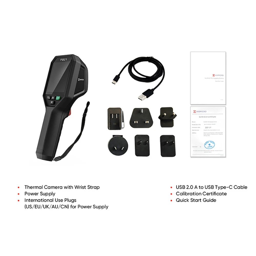 FB21 Warmtebeeldcamera met 256 x 192 Pixels en 25Hz voor brandbestrijding