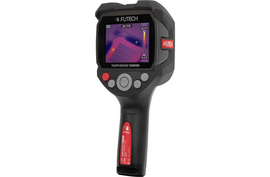 Tempviewer 10800D Warmtebeeldcamera met 120x90 Pixels, 20Hz en Fusiebeeld