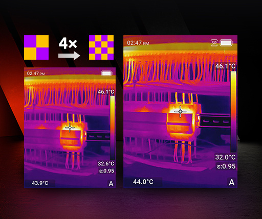 E4 Warmtebeeldcamera met 384x288 Pixels, 30HZ, Autofocus en WIFI