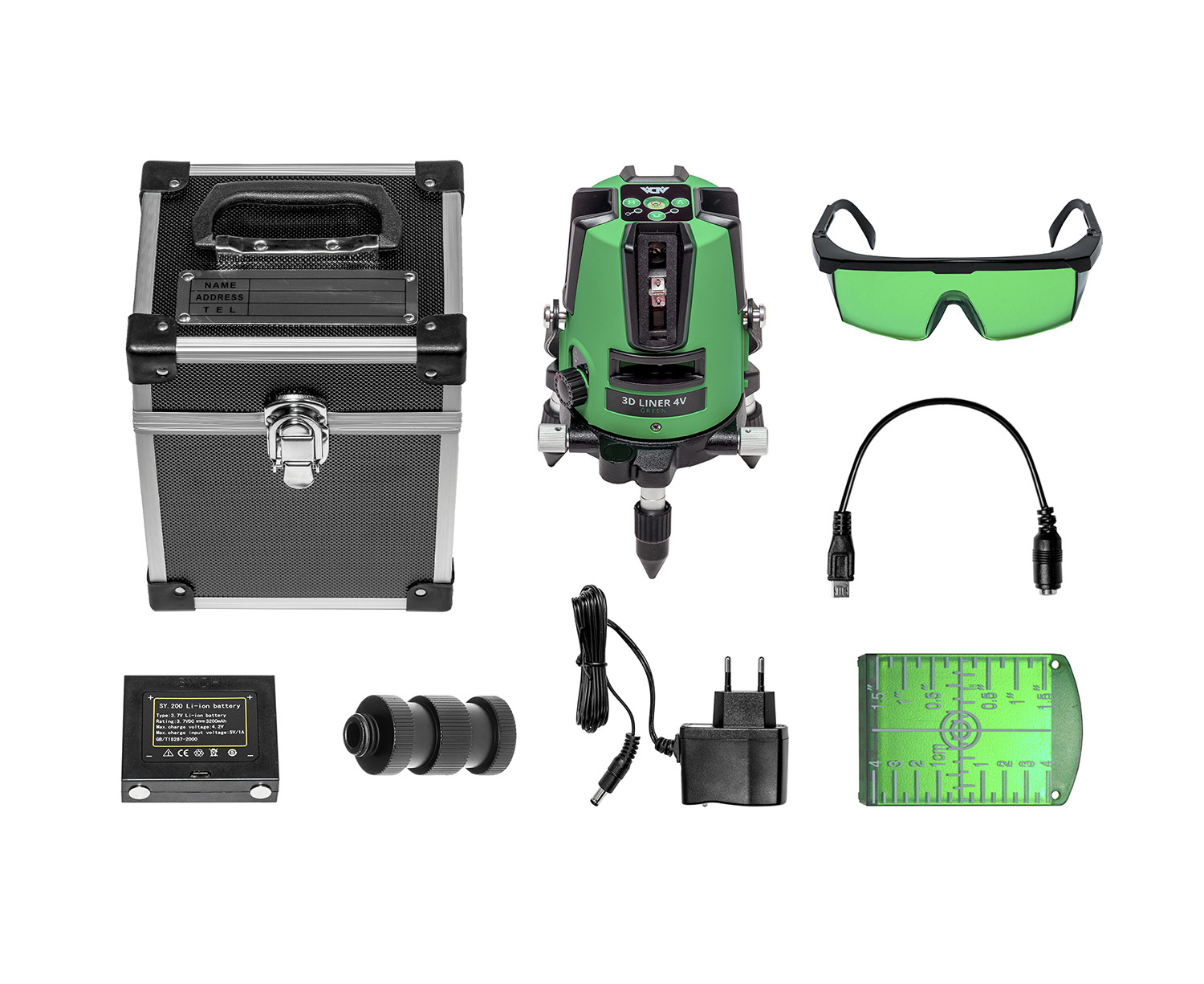 3D Liner 4V kruislijnlaser Groen