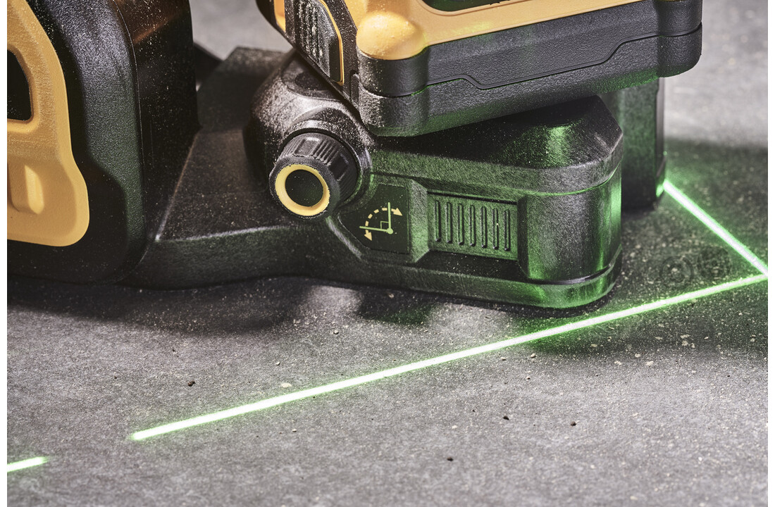 DCE089D1G18 3x360° Kruislijnlaser Groen 18V