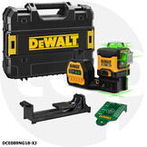 DCE089D1G18 3x360° Kruislijnlaser Groen 18V