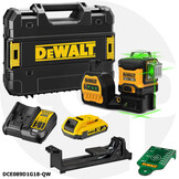 DCE089D1G18 3x360° Kruislijnlaser Groen 18V