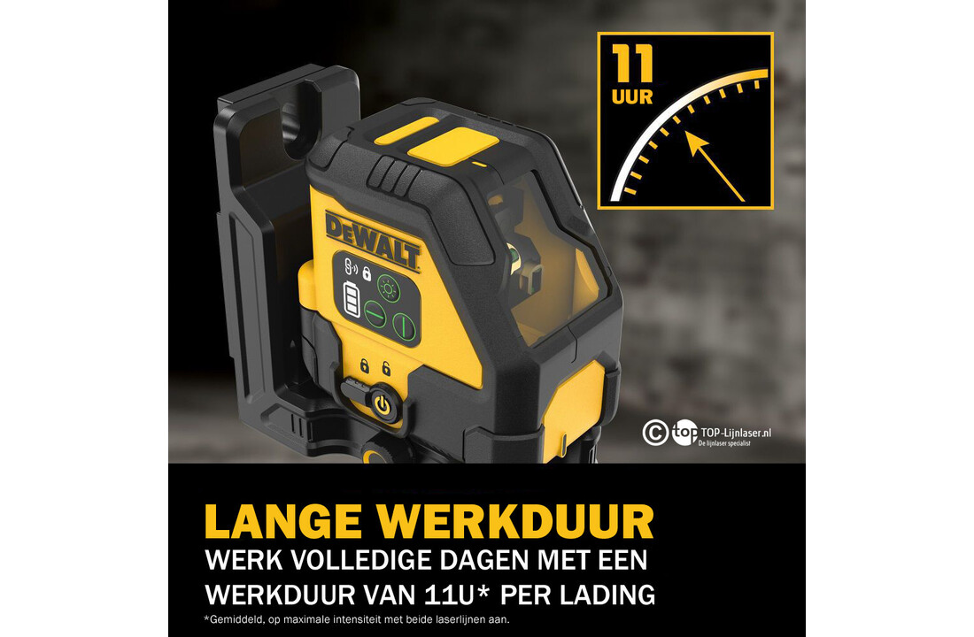 DCLE14201GB-XJ Kruislijnlaser Li-Ion Groen