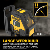 DCLE14201GB-XJ Kruislijnlaser Li-Ion Groen