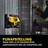 DCLE14201GB-XJ Kruislijnlaser Li-Ion Groen