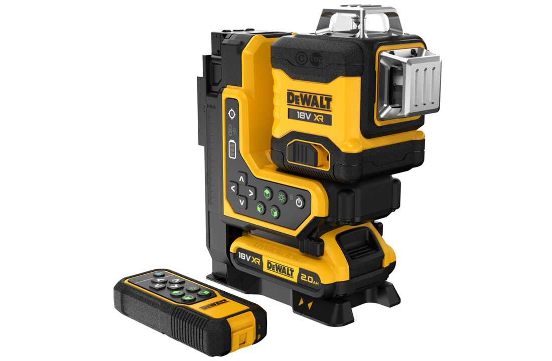 DCLE34035 3x360° Kruislijnlaser Groen REMOTE 18V