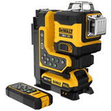 DCLE34035 3x360° Kruislijnlaser Groen REMOTE 18V