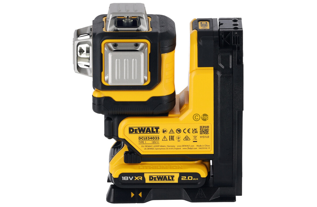 DCLE34035 3x360° Kruislijnlaser Groen REMOTE 18V