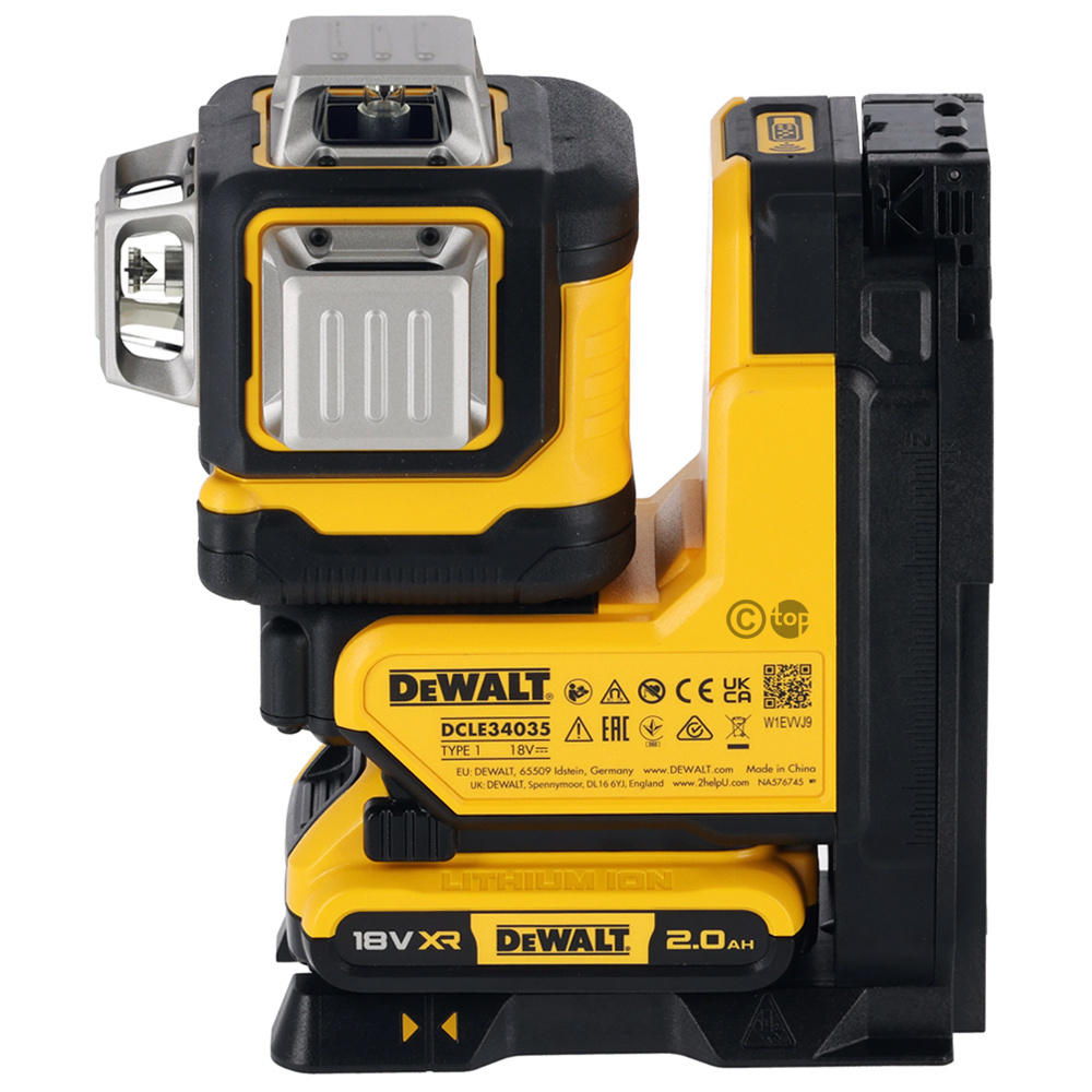 DCLE34035 3x360° Kruislijnlaser Groen REMOTE 18V