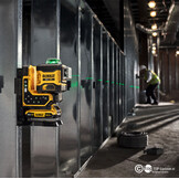 DCLE34035 3x360° Kruislijnlaser Groen REMOTE 18V