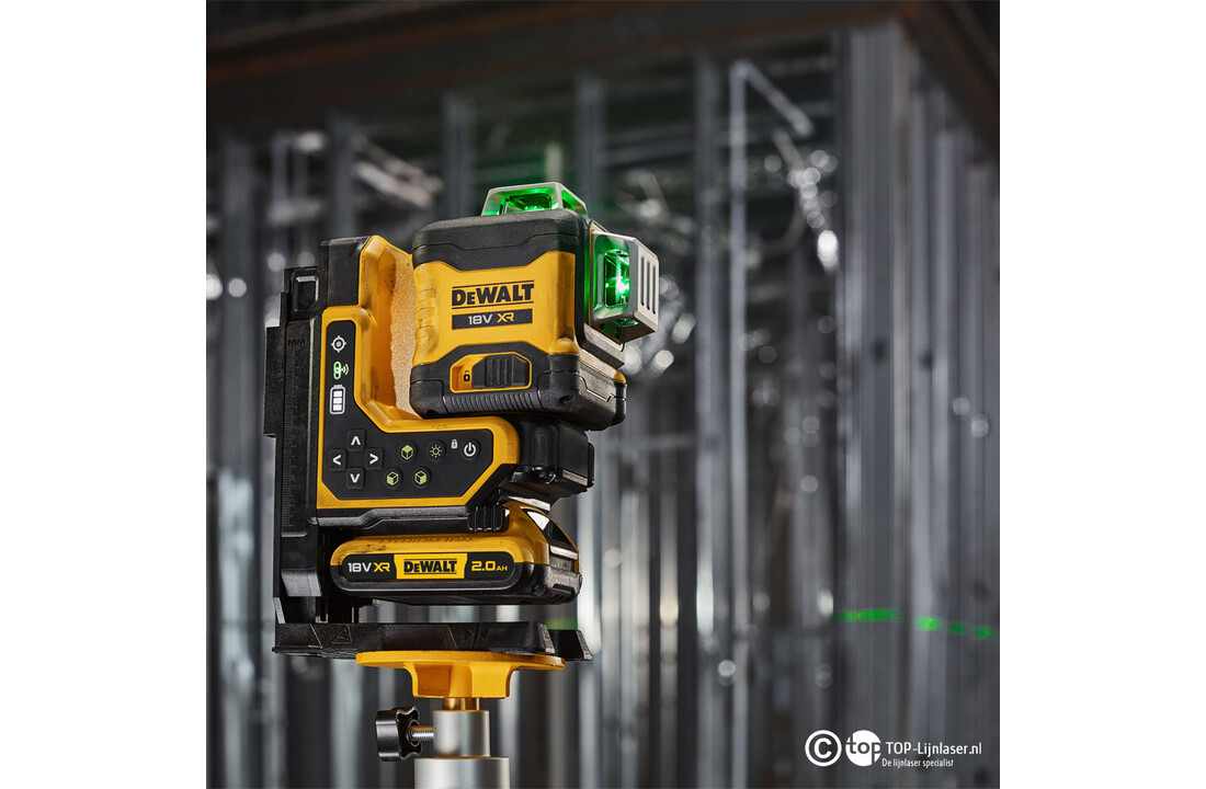 DCLE34035 3x360° Kruislijnlaser Groen REMOTE 18V