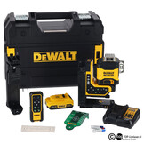 DCLE34035 3x360° Kruislijnlaser Groen REMOTE 18V
