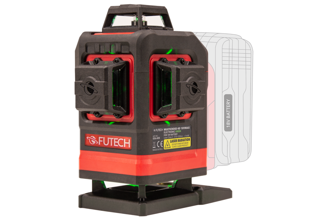 MultiCross 4D 18V MAX Electronic Kruislijnlaser Groen