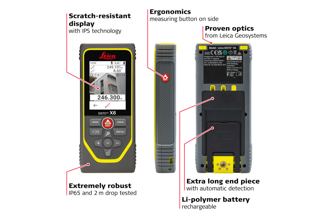 DISTO™ X6 Afstandsmeter 250m
