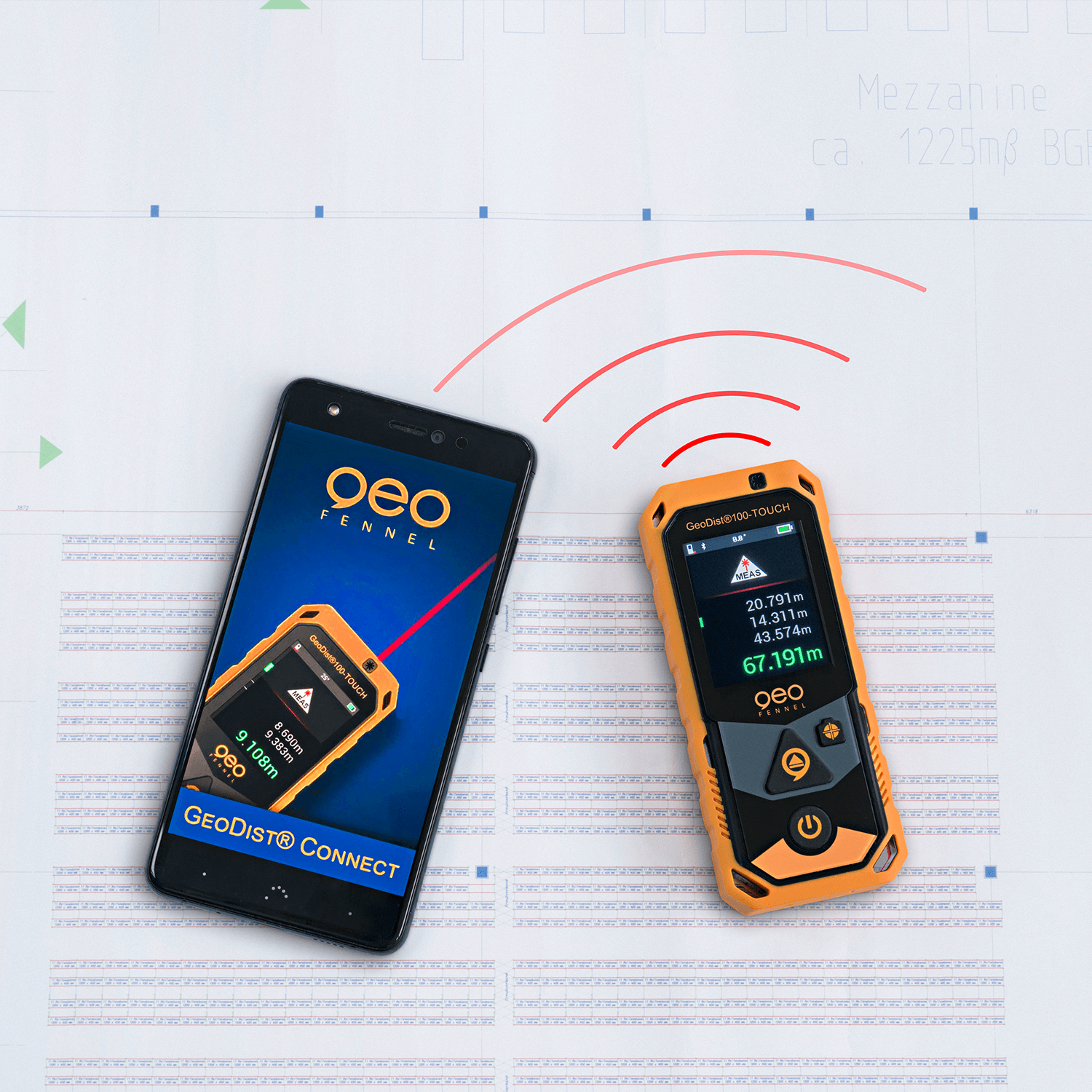 GeoDist 100 TOUCH Afstandsmeter