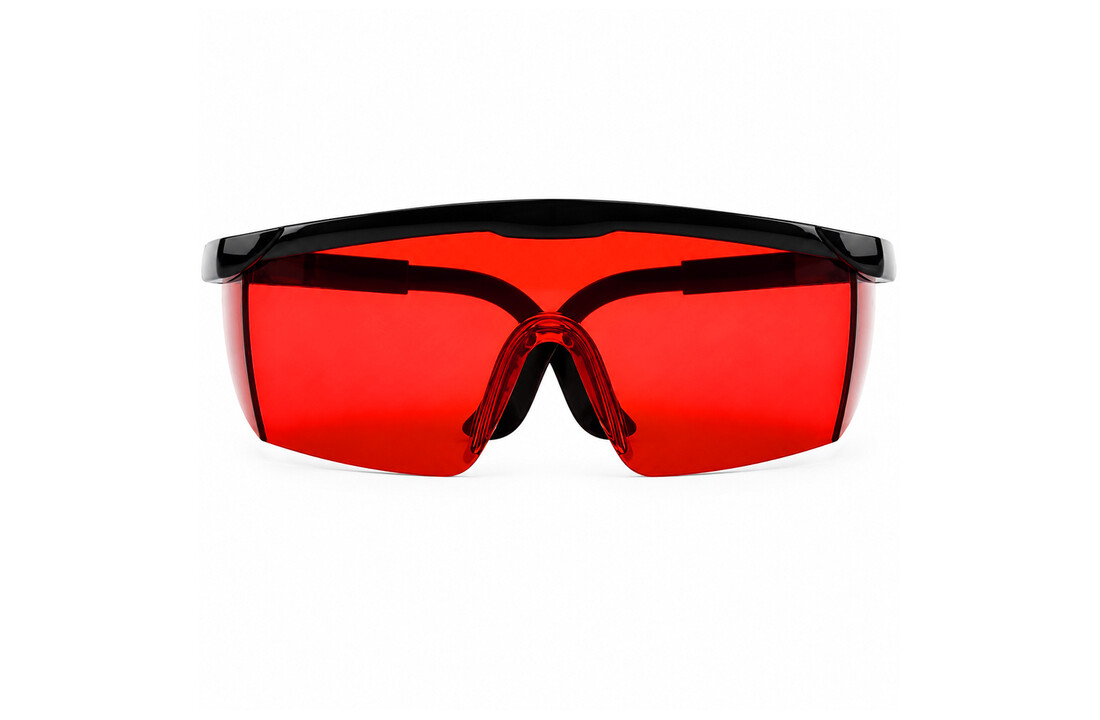 Laserbril Rood + Etui