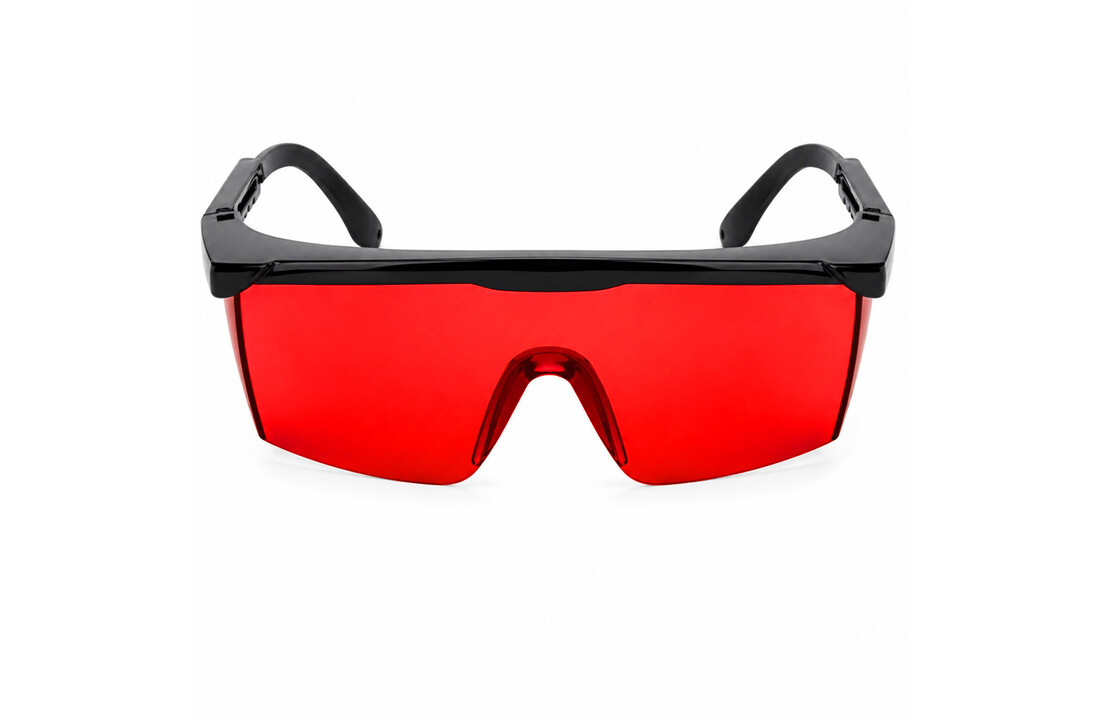 Laserbril Rood + Etui